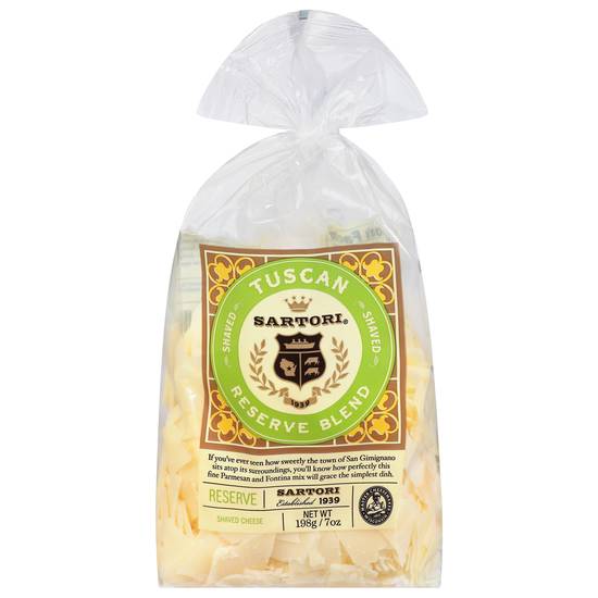 Sartori Tuscan Reserved Blend Shaved Cheese