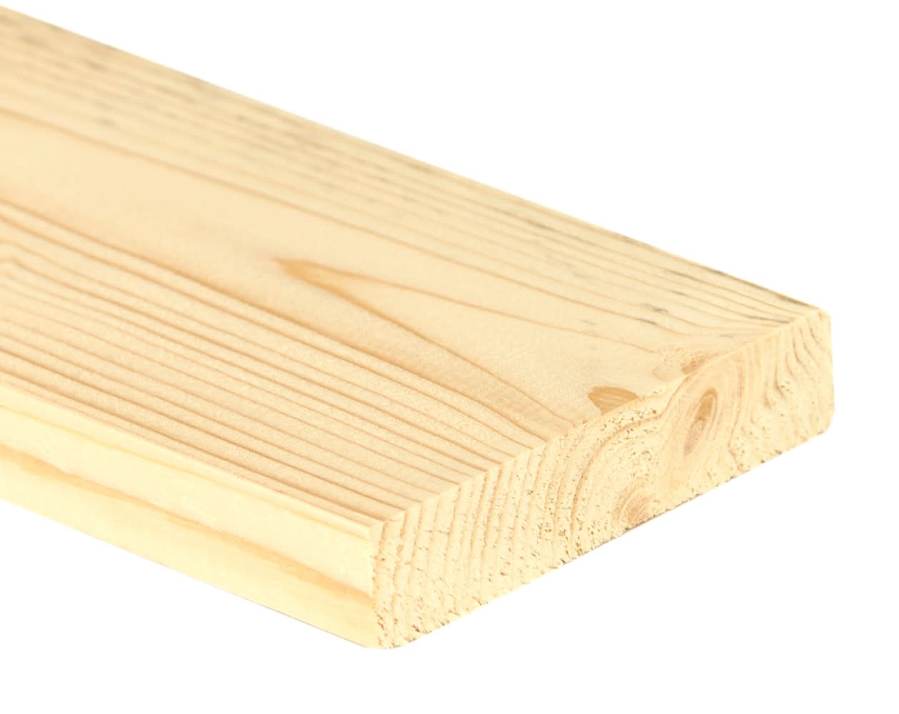 ReliaBilt 1-in x 4-in x 8-ft Unfinished #2 Better S4S Whitewood Common Softwood Board