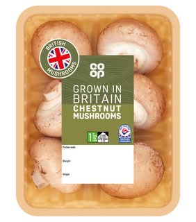 Co-op Chestnut Mushrooms 250G