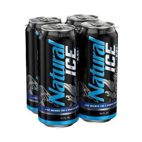 Natural Ice 4 Pack 16oz Can