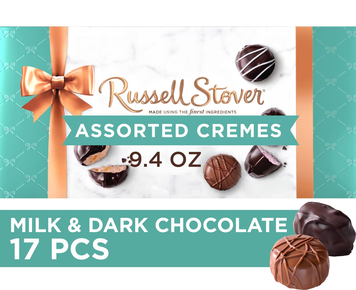 Russell Stover Assorted Cremes in Milk & Dark Chocolate (9.4 oz)