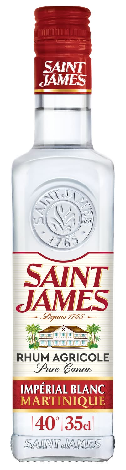 Rhum Agricole Impérial Blanc Martinique 40% Saint James - la bouteille de 35cL