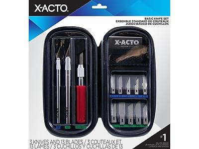 X-ACTO Compression Basic Knife Set Knives/Blades, Assorted, 3 Knives & 13 Blades/Pack (X5285)