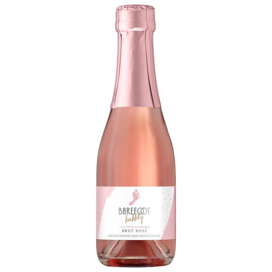 Barefoot Bubbly Brut Rose Wine (187 ml)