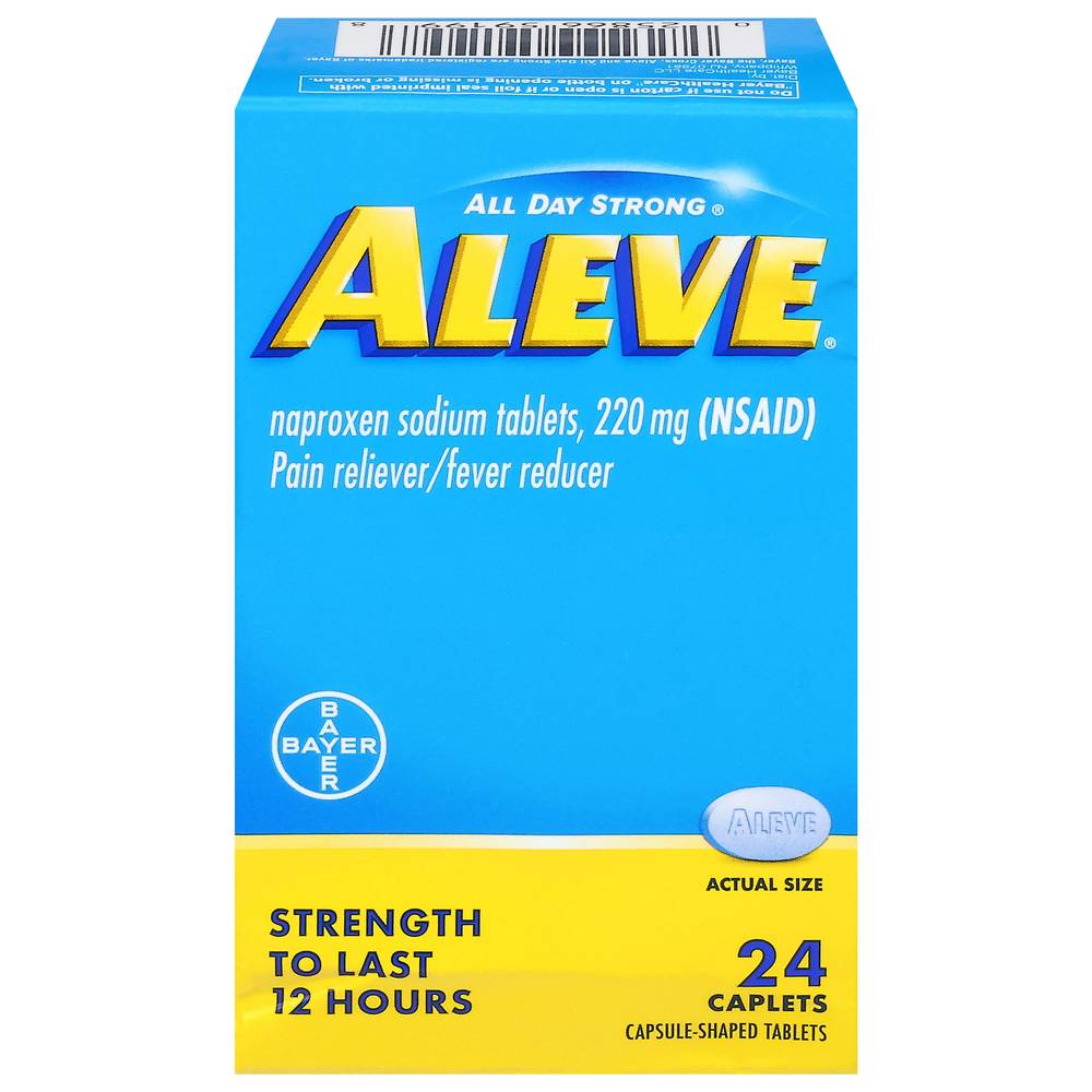 Aleve All Day Strong Pain Reliever Fever Reducer 220mg