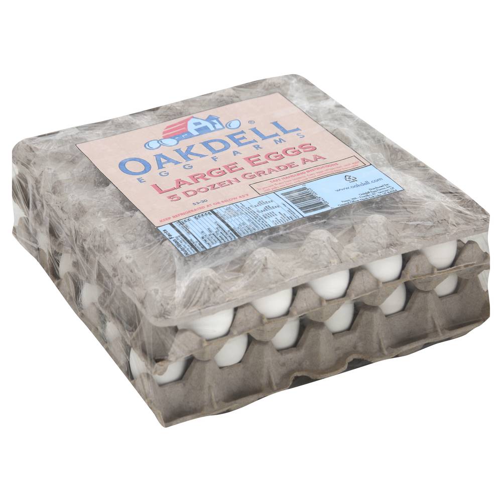 Oakdell Usda Grade Aa Eggs, Large (10.01 lbs, 60 ct)