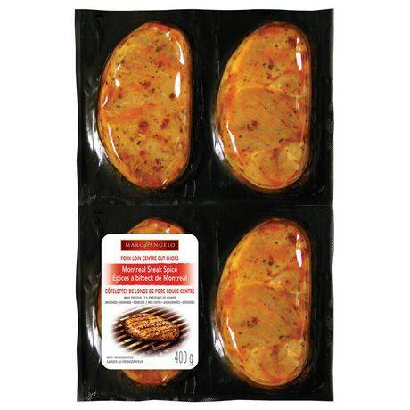 Marcangelo Foods Montreal Steak Spice Pork Loin Centre Cut Chops (400 g)