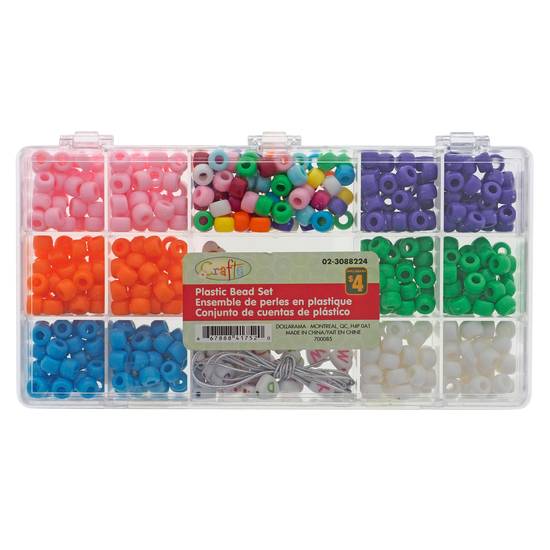 Crafts Assorted Small Bead Set In Plastic Box (150g)