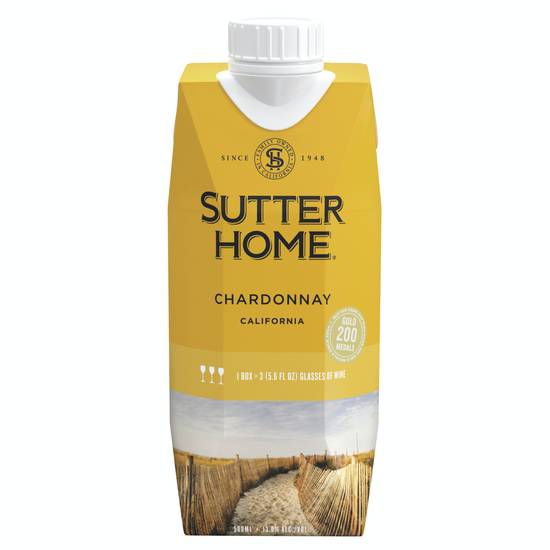 Sutter Home California Chardonnay Wine (500 ml)