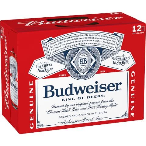 Budweiser Domestic Lager Beer (12 x 12 fl oz)