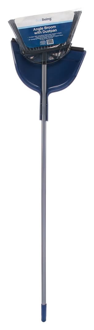 TrueLiving Angle Broom With Dustpan