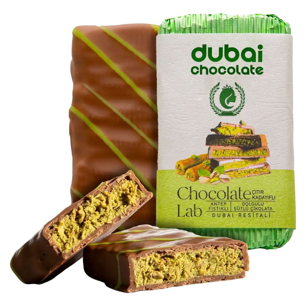 Carians Premium Dubai Chocolate Bar (3.35 oz)