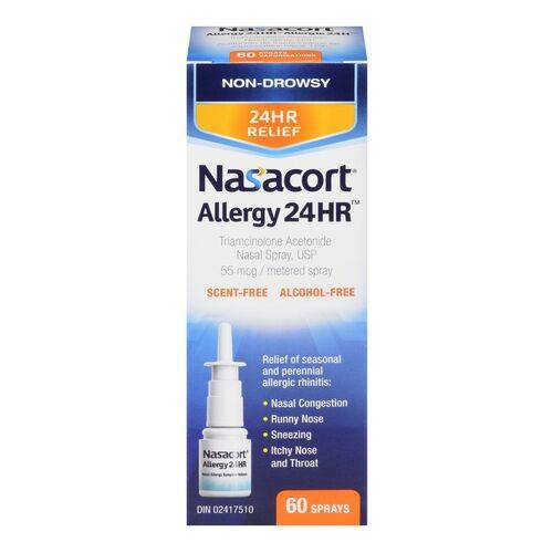 Nasacort Allergy 24 Hr Nasal Spray 55 Mcg (10 g)