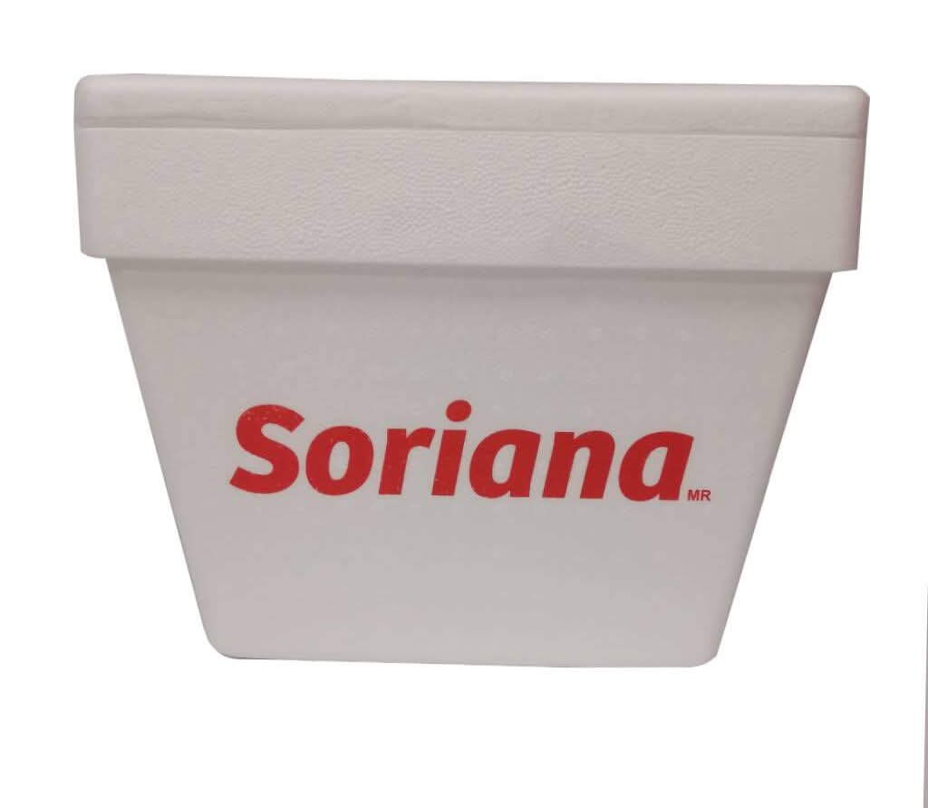 Soriana · Hielera de unicel