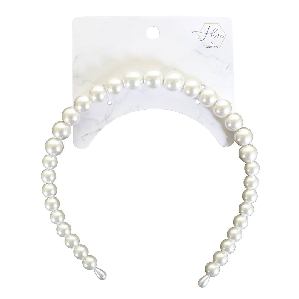 Hive and Co. Faux Pearl Headband, 1 CT