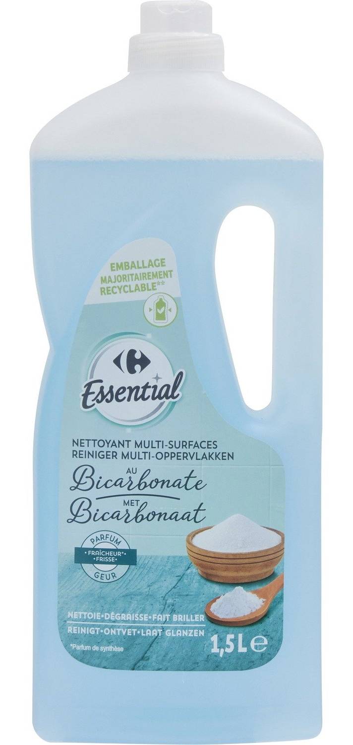 Carrefour Essential - Nettoyant multi-surfaces au bicarbonate