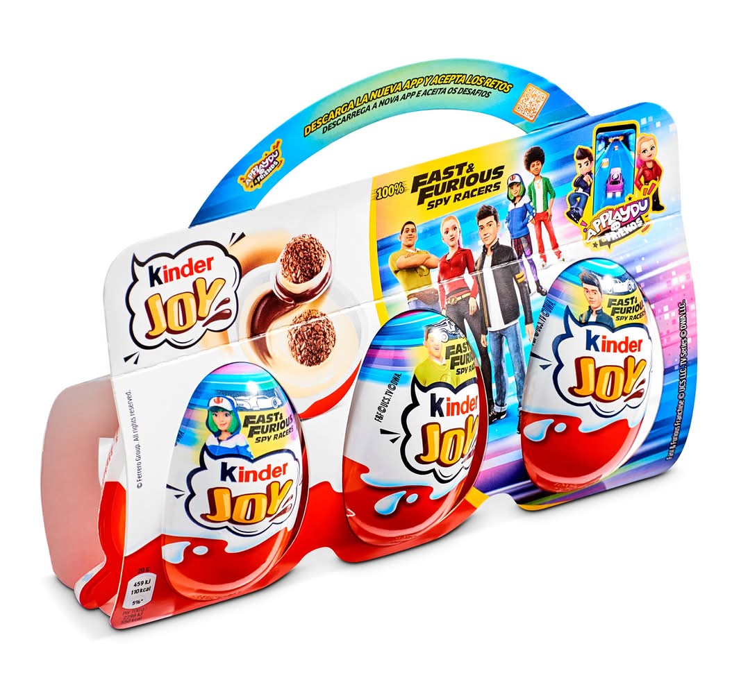 Huevos De Chocolate Con Sorpresa Kinder Blister 3 X 20 G