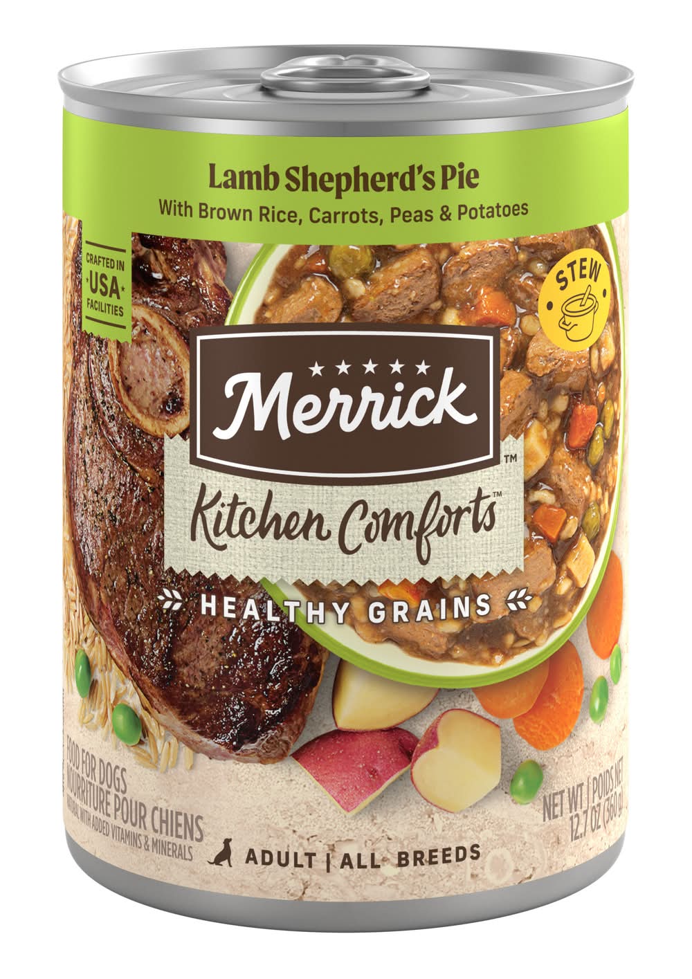 Merrick Kitchen Comforts Healthy Grains Lamb Shepherd's Pie Adult Wet ...