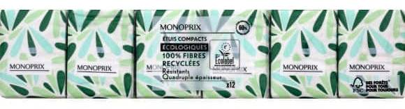 Monoprix - Mouchoirs compacts écologique (12 )