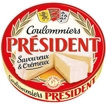 Coulommiers Savoureux Et Crémeux PRESIDENT - le fromage de 350 g