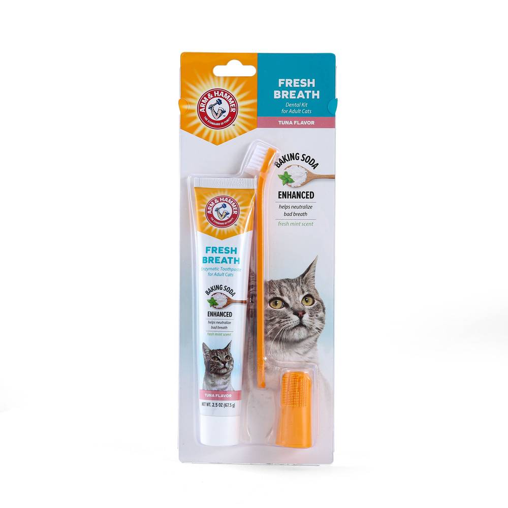 Arm & Hammer Fresh Breath Cat Dental Kit, Tuna (2.5 oz)