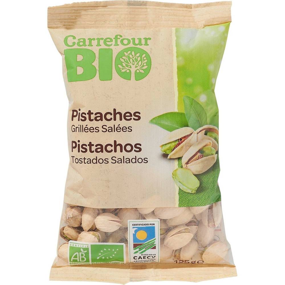 Carrefour - Pistaches bio grillées salées (125g)