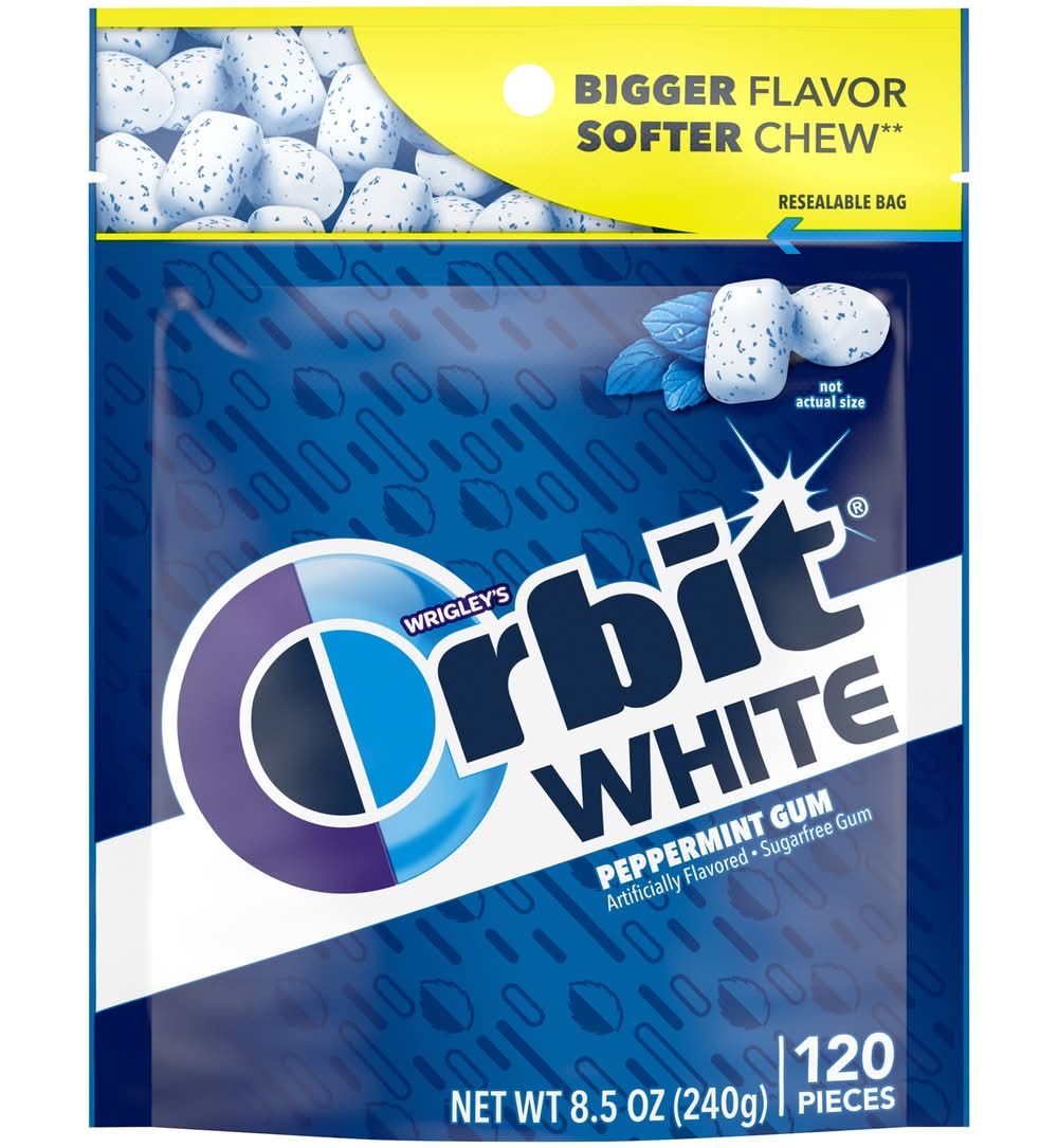 Orbit White Peppermint Gum (8.5 oz)