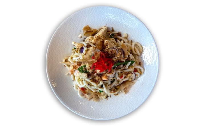 Chicken & Prawn Yaki Udon 鸡肉虾仁炒乌冬面