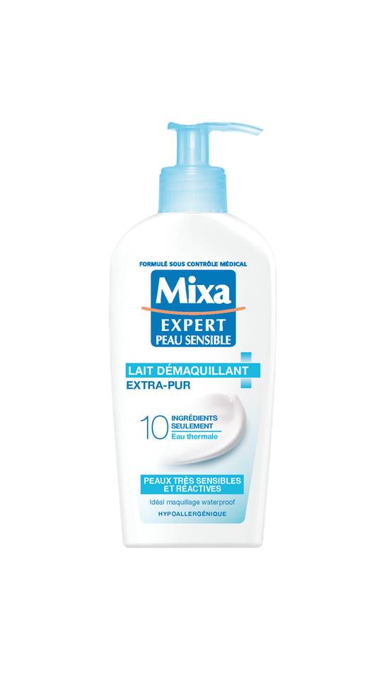 Mixa - Expert peau sensible lait démaquillant apaisant ptsr (200 ml), Delivery Near You