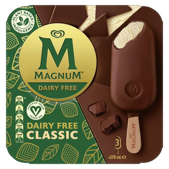 Magnum Ice Cream Dairy Free Classic 3pack 270ml