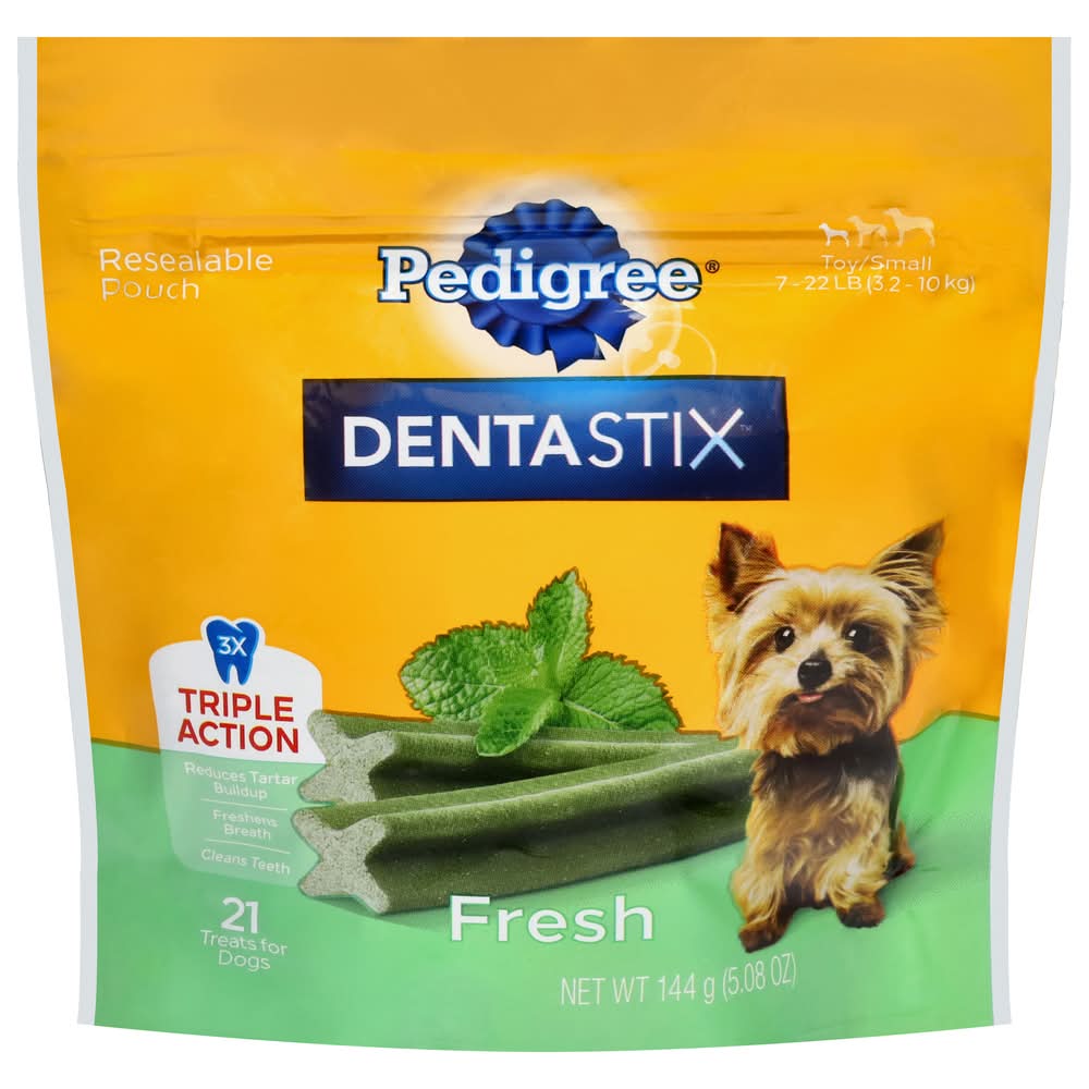 Pedigree Dentastix Toy/Small Triple Action Fresh Treats For Dogs (5.1 oz)