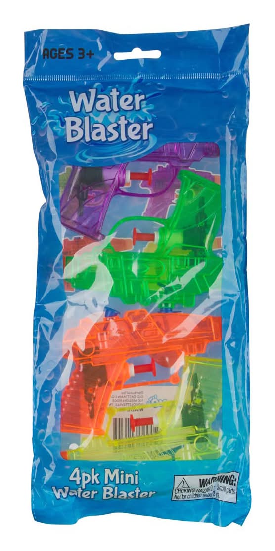 Mini Water Blaster Toy Set 4 Pk