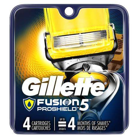 Gillette Fusion Proshield Men's Razor Blade Refills (4 count)