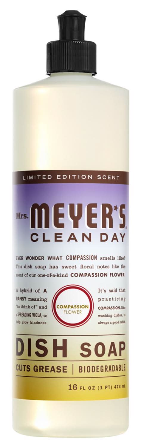 Mrs. Meyer'S Clean Day Compassion Flower Scent Liquid Dish Soap 16 Oz 1 Pk