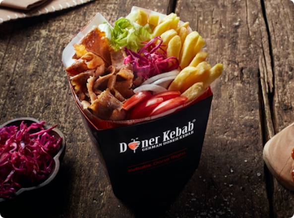 Doner Box Fries & Salad