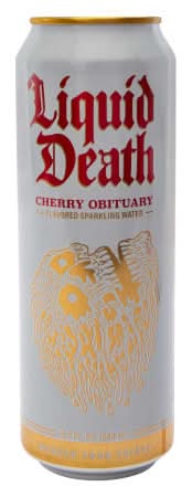 Liquid Death 19.2 oz King Size Can Cherry Obituary