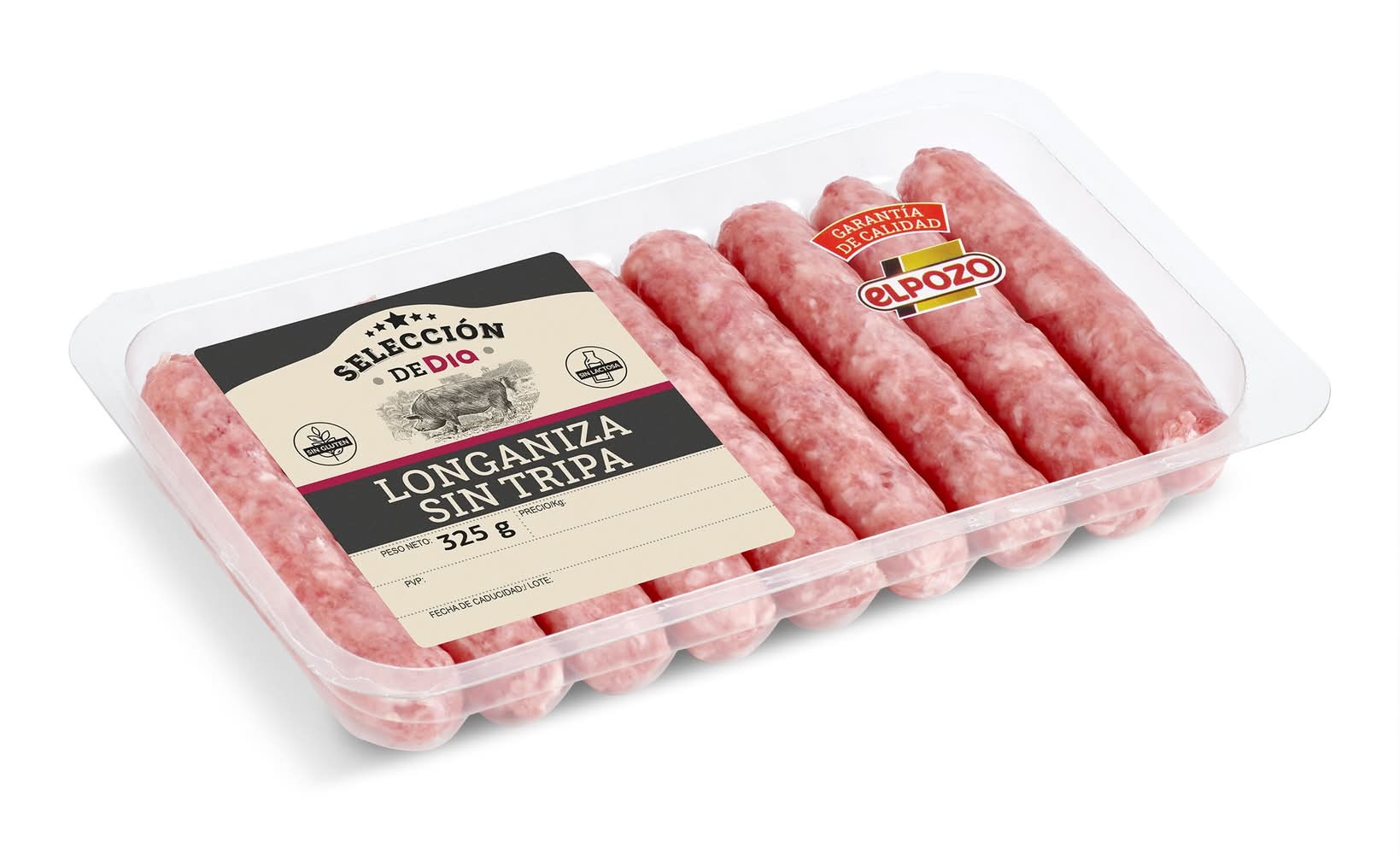 Longaniza Sin Tripa Selección De Dia Bandeja 325 G