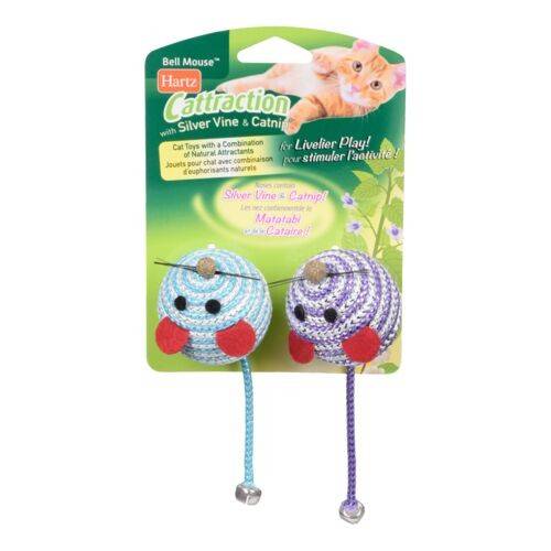Hartz jouet pour chat hartz cattraction bell mouse (440 g) - cattraction bell mouse (2 units)