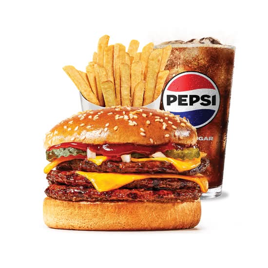 King Value Triple Cheeseburger Meal