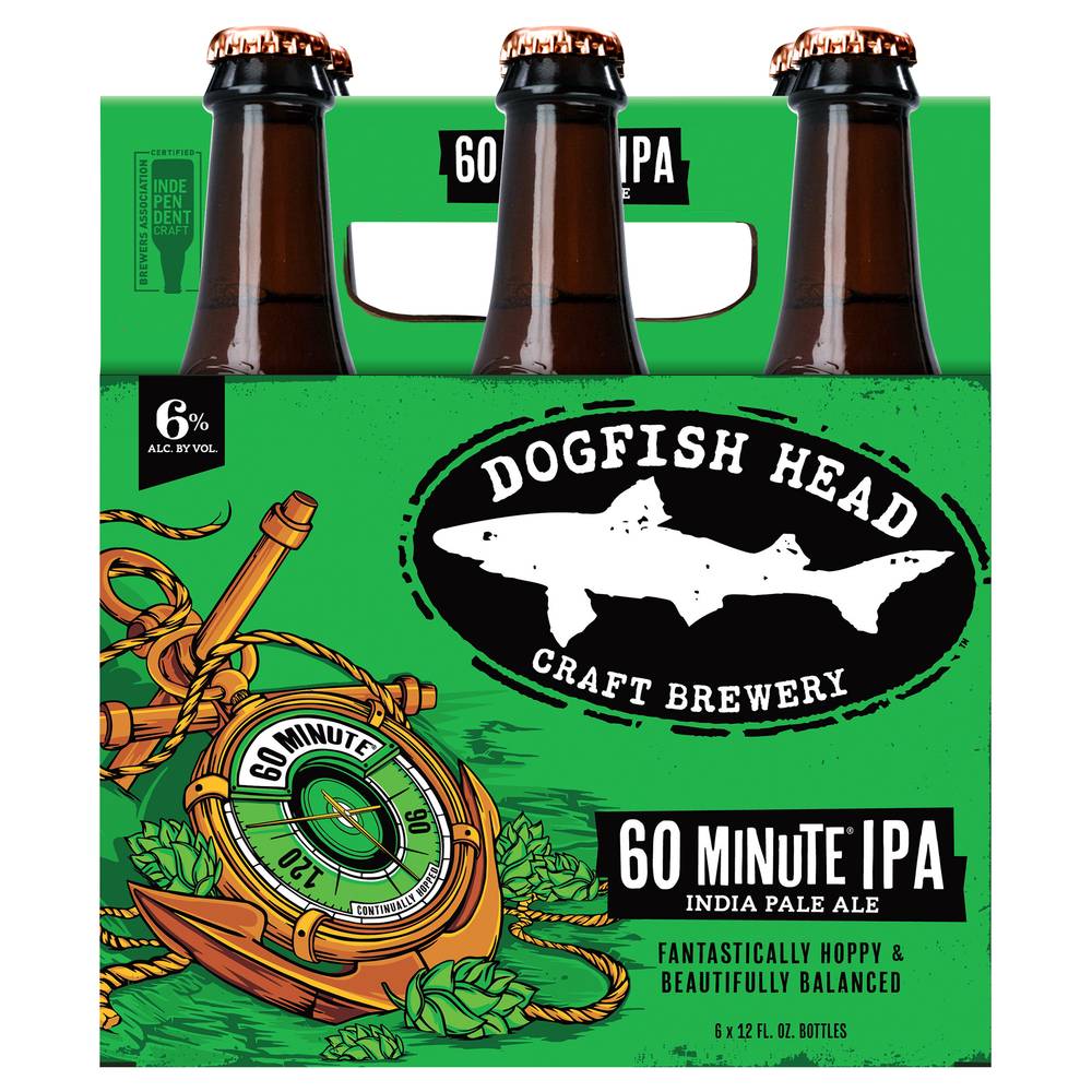 Dogfish Head Ipa 60 Minute Beer (6 ct, 12 fl oz)