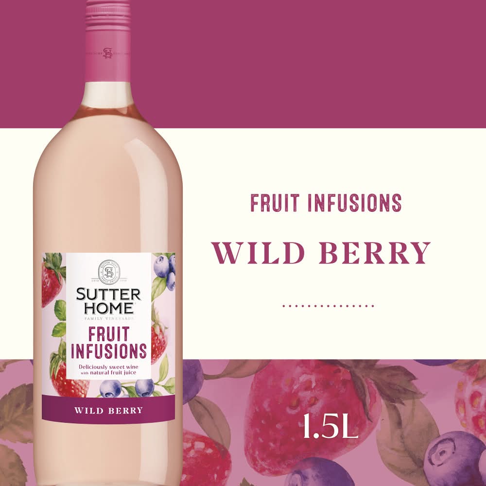 Sutter Home Fruit Infusions Wild Berry White Wine (1.5 L)