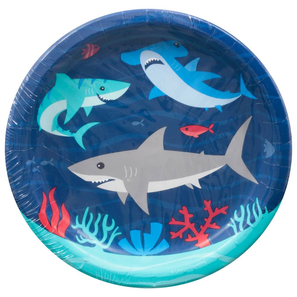 Creative Converting 7" Shark Plates (8 ct)