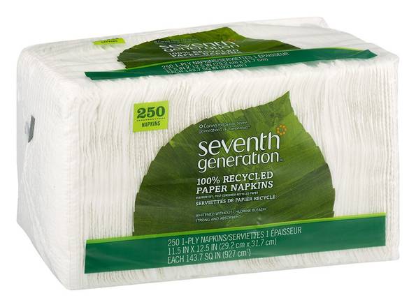 Recycled Paper Napkins Seventh Generation 250 napkins