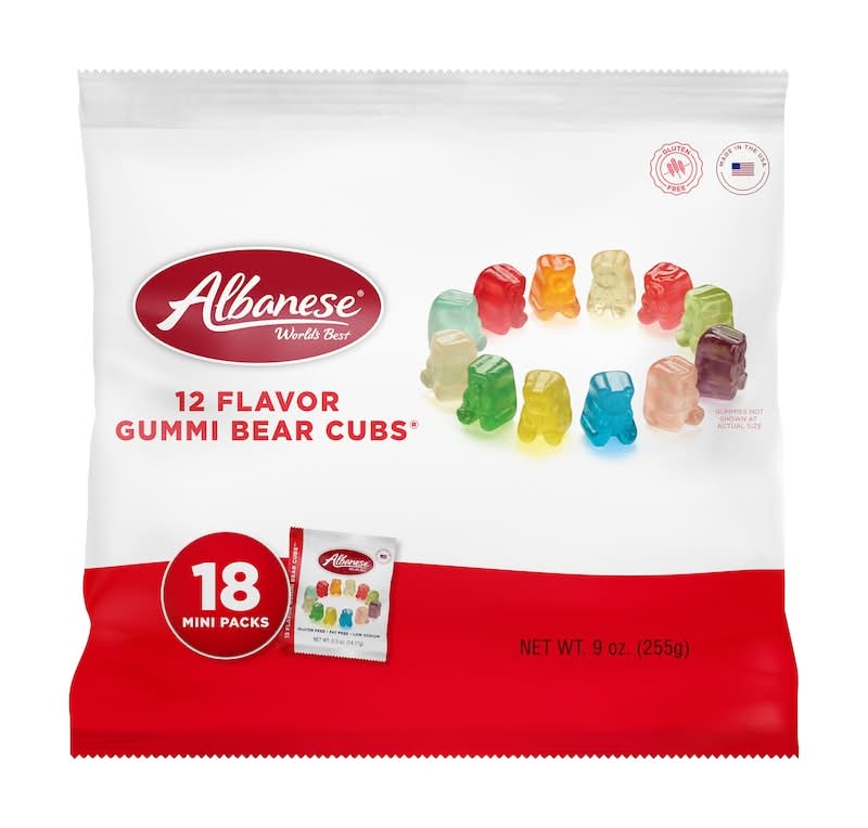 Albanese Mini Gummi Bear Cubs, Assorted (9 oz, 18 ct)