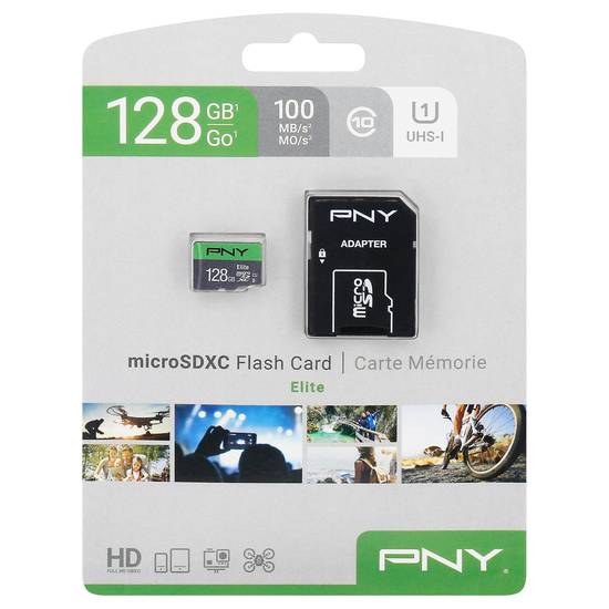 Pny 128 Gb Elite Microsdxc Flash Card