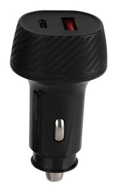 Vivitar USB-A/USB-C Car Charger, 38W, Black (STP6000-BLK-T35-12)