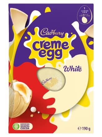 Cadbury Chocolate White Creme Egg (190g)