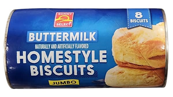 Sunny Select Jumbo Buttermilk Biscuits (16 oz, 8 ct)
