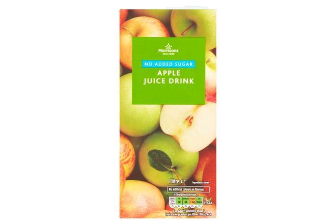 Morrisons No Added Sugar Apple Juice 1lt