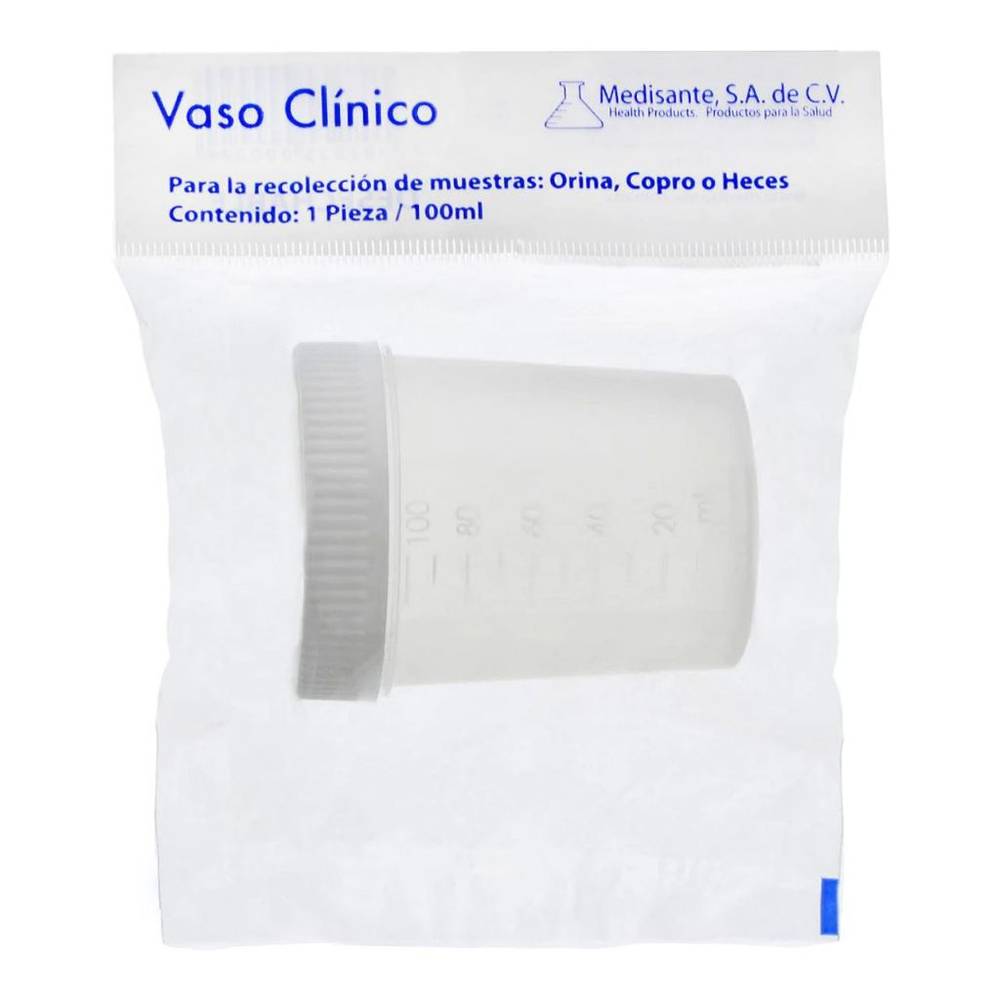 Medisante vaso para muestra clínica (1 pieza)